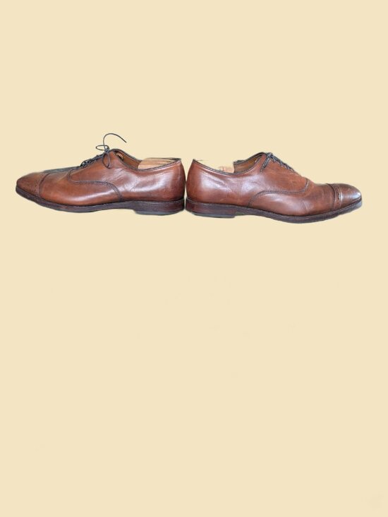 Allen Edmonds Fifth Avenue Men\'s Walnut Leather Cap-toe Oxfords Size 13 main image 5